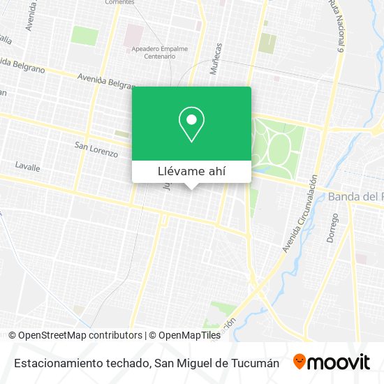 Mapa de Estacionamiento techado