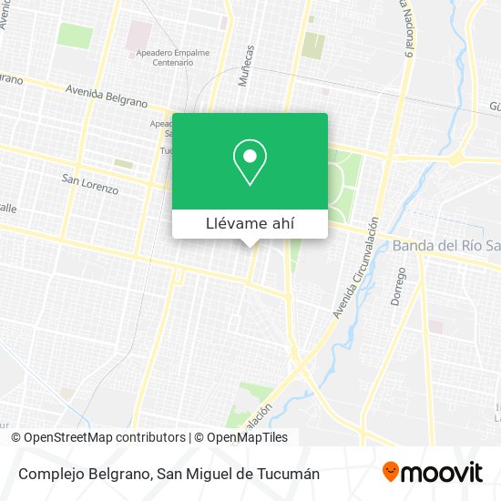 Mapa de Complejo Belgrano