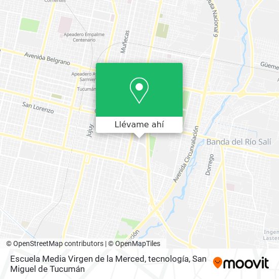 Mapa de Escuela Media Virgen de la Merced, tecnología