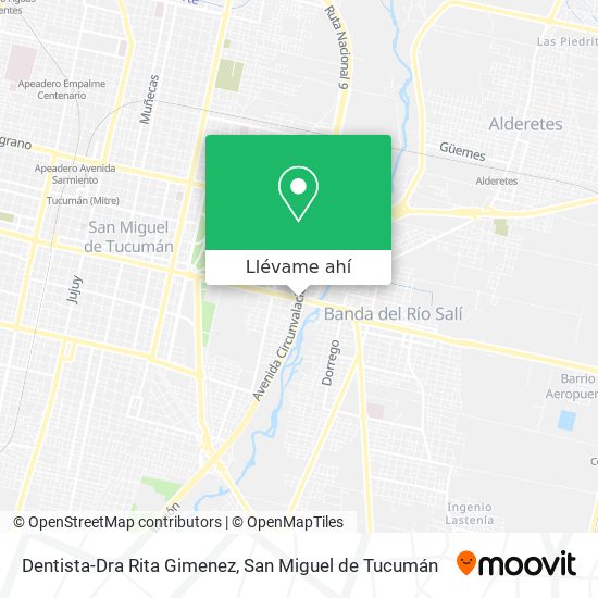 Mapa de Dentista-Dra Rita Gimenez