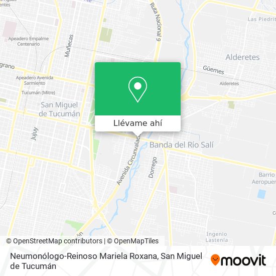 Mapa de Neumonólogo-Reinoso Mariela Roxana