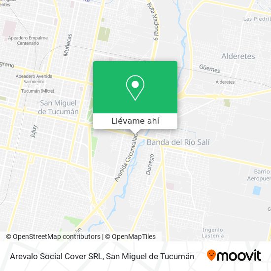 Mapa de Arevalo Social Cover SRL