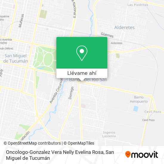 Mapa de Oncologo-Gonzalez Vera Nelly Evelina Rosa