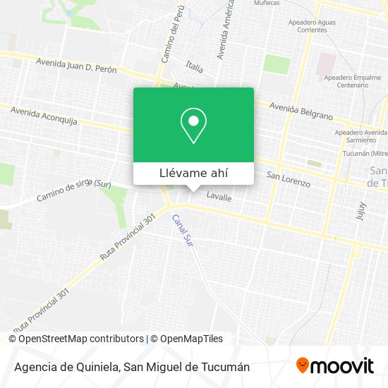 Mapa de Agencia de Quiniela