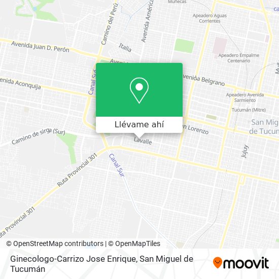 Mapa de Ginecologo-Carrizo Jose Enrique