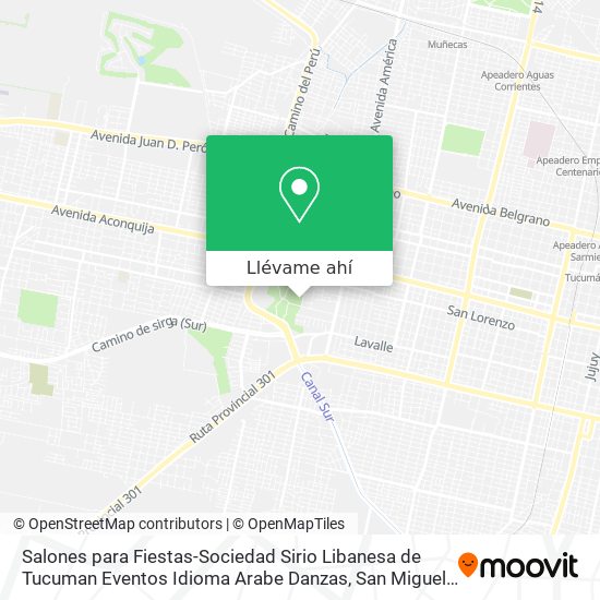 Mapa de Salones para Fiestas-Sociedad Sirio Libanesa de Tucuman Eventos Idioma Arabe Danzas