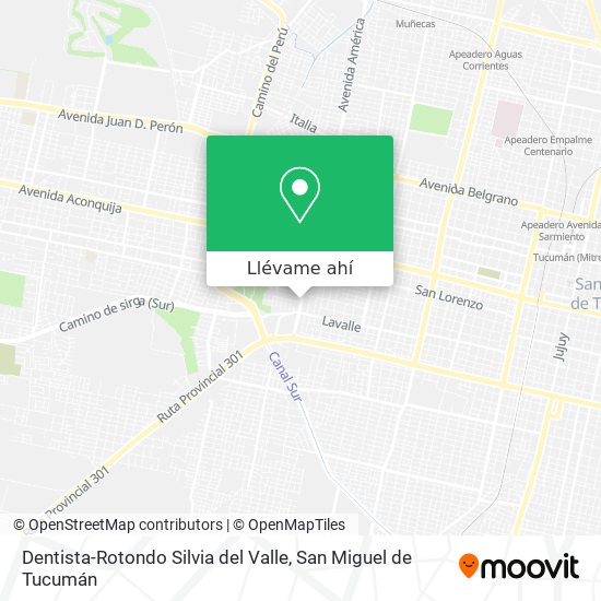 Mapa de Dentista-Rotondo Silvia del Valle