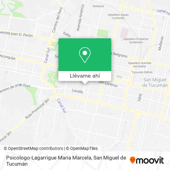 Mapa de Psicologo-Lagarrigue Maria Marcela