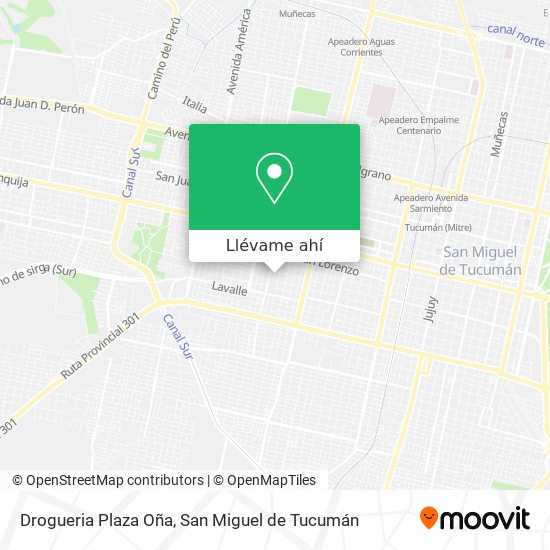 Mapa de Drogueria Plaza Oña