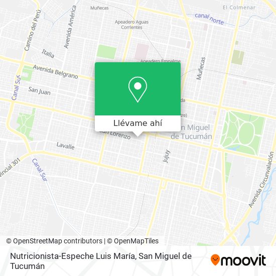 Mapa de Nutricionista-Espeche Luis María