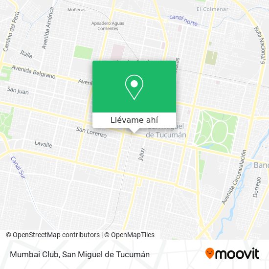 Mapa de Mumbai Club