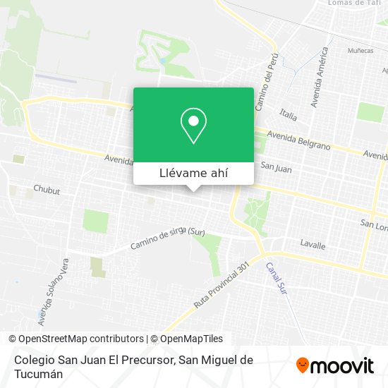 Mapa de Colegio San Juan El Precursor