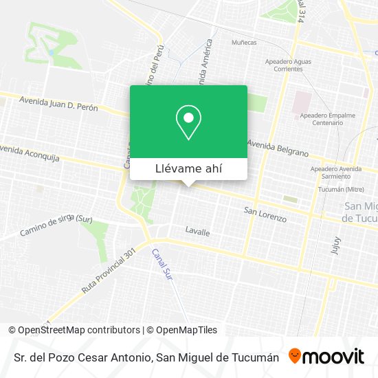 Mapa de Sr. del Pozo Cesar Antonio