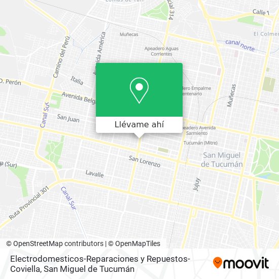 Mapa de Electrodomesticos-Reparaciones y Repuestos-Coviella