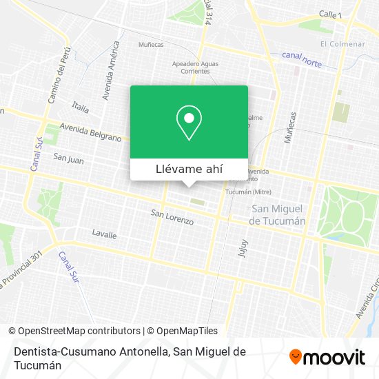 Mapa de Dentista-Cusumano Antonella