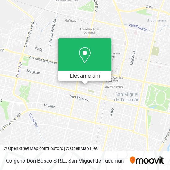 Mapa de Oxígeno Don Bosco S.R.L.