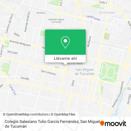 Mapa de Colegio Salesiano Tulio García Fernández