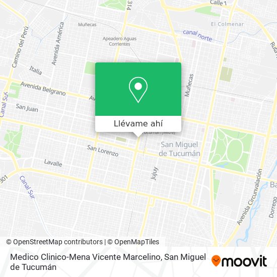 Mapa de Medico Clinico-Mena Vicente Marcelino