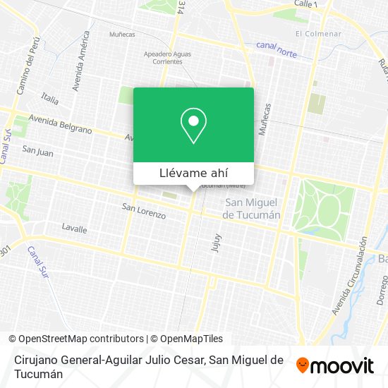 Mapa de Cirujano General-Aguilar Julio Cesar