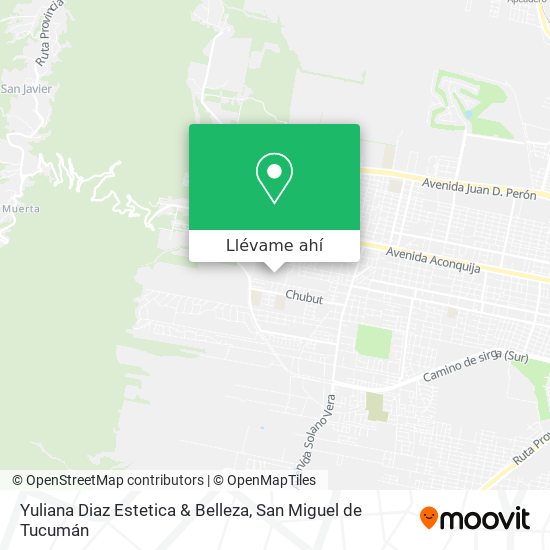 Mapa de Yuliana Diaz Estetica & Belleza