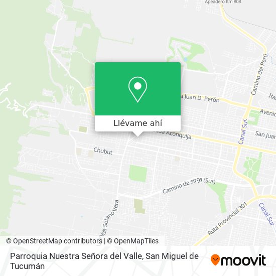 Mapa de Parroquia Nuestra Señora del Valle