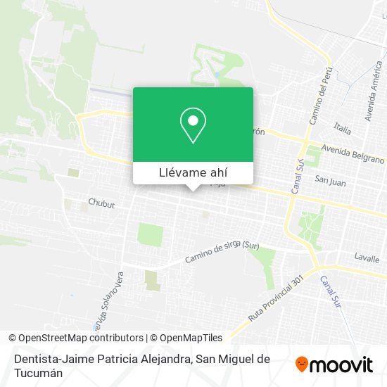 Mapa de Dentista-Jaime Patricia Alejandra
