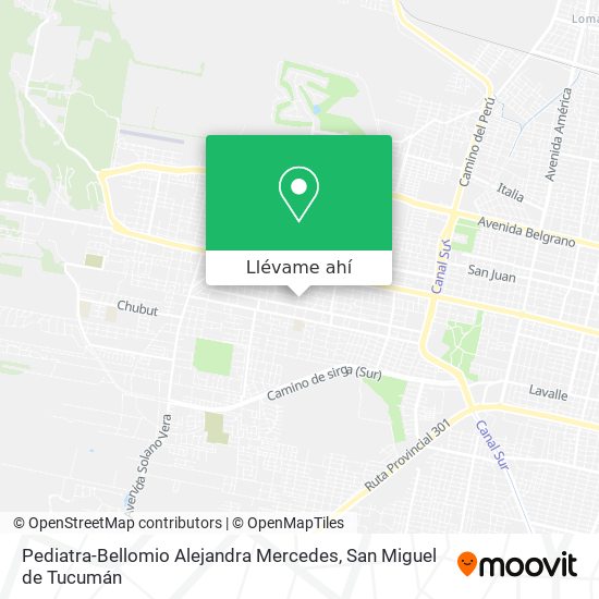 Mapa de Pediatra-Bellomio Alejandra Mercedes