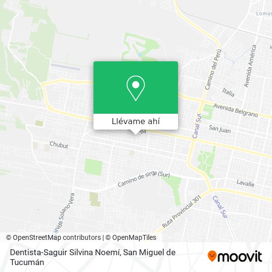Mapa de Dentista-Saguir Silvina Noemí