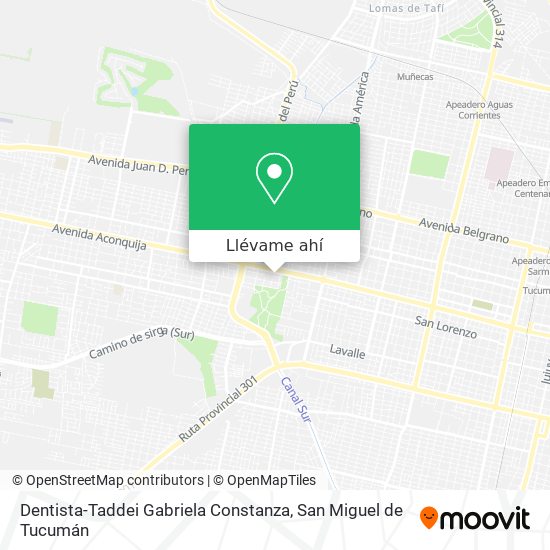 Mapa de Dentista-Taddei Gabriela Constanza