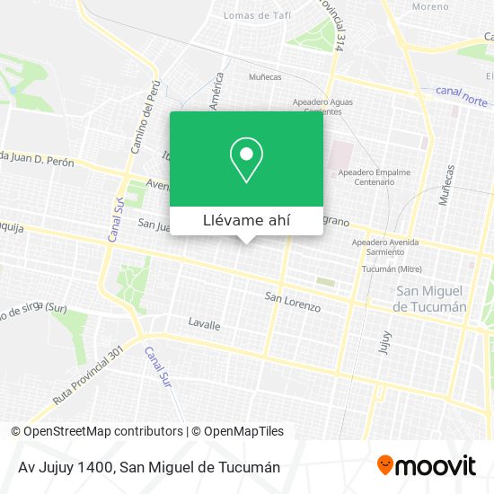 Mapa de Av Jujuy 1400