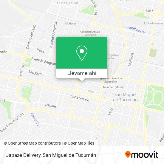 Mapa de Japaze Delivery