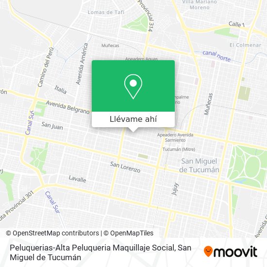 Mapa de Peluquerias-Alta Peluqueria Maquillaje Social