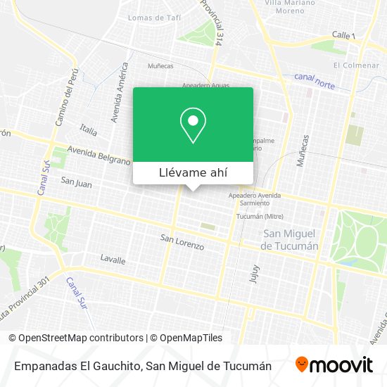 Mapa de Empanadas El Gauchito