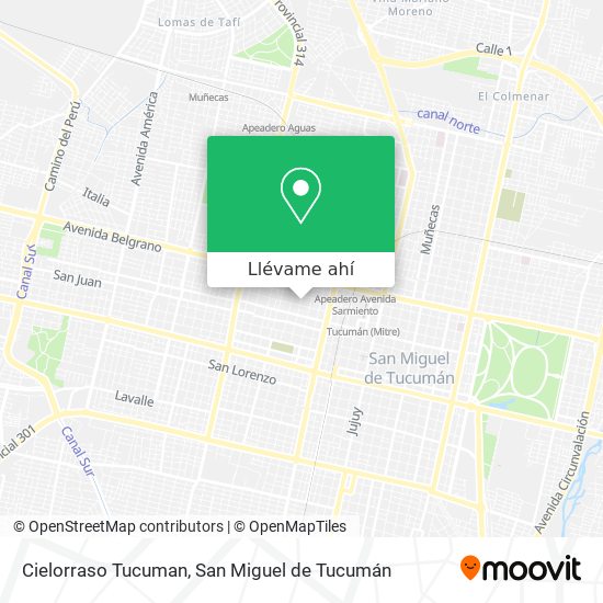 Mapa de Cielorraso Tucuman