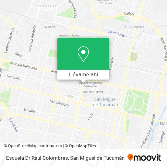 Mapa de Escuela Dr Raul Colombres