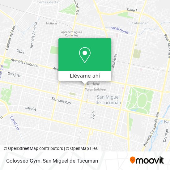 Mapa de Colosseo Gym