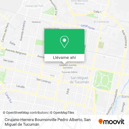 Mapa de Cirujano-Herrera Bournonville Pedro Alberto