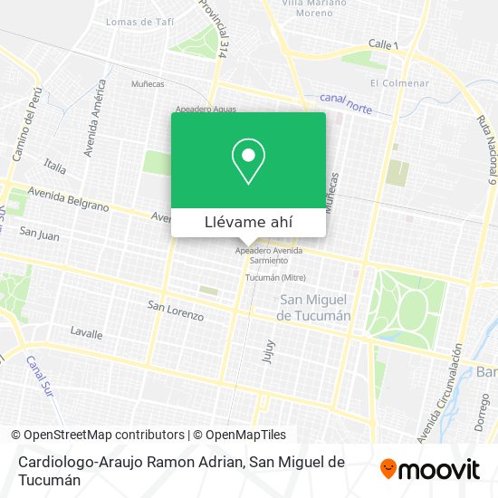 Mapa de Cardiologo-Araujo Ramon Adrian