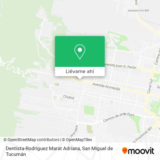 Mapa de Dentista-Rodríguez Marat Adriana