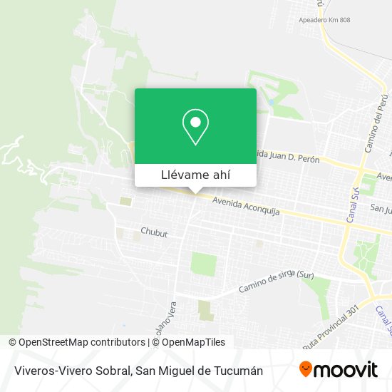 Mapa de Viveros-Vivero Sobral