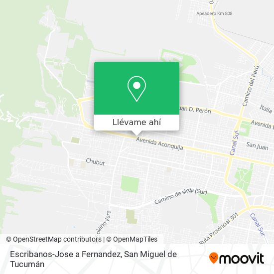 Mapa de Escribanos-Jose a Fernandez