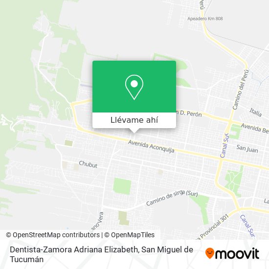 Mapa de Dentista-Zamora Adriana Elizabeth