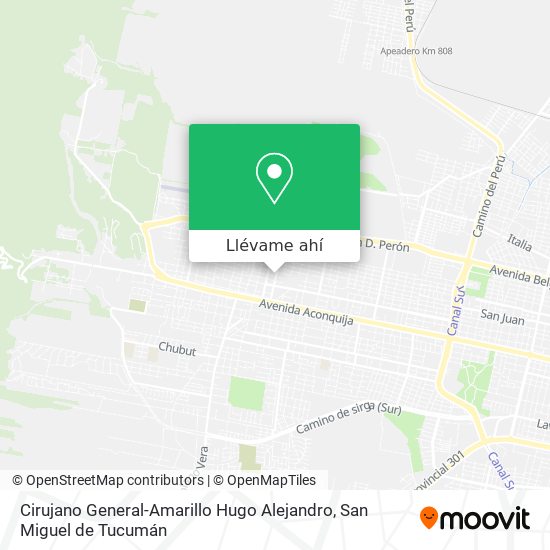 Mapa de Cirujano General-Amarillo Hugo Alejandro