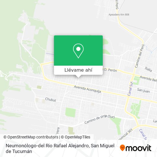 Mapa de Neumonólogo-del Rio Rafael Alejandro