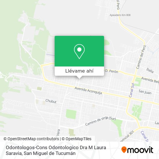 Mapa de Odontologos-Cons Odontologico Dra M Laura Saravia