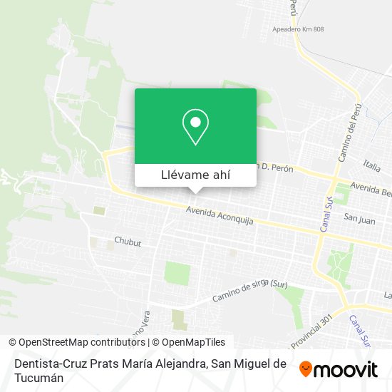 Mapa de Dentista-Cruz Prats María Alejandra