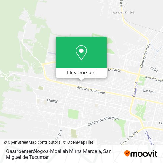 Mapa de Gastroenterólogos-Moallah Mirna Marcela