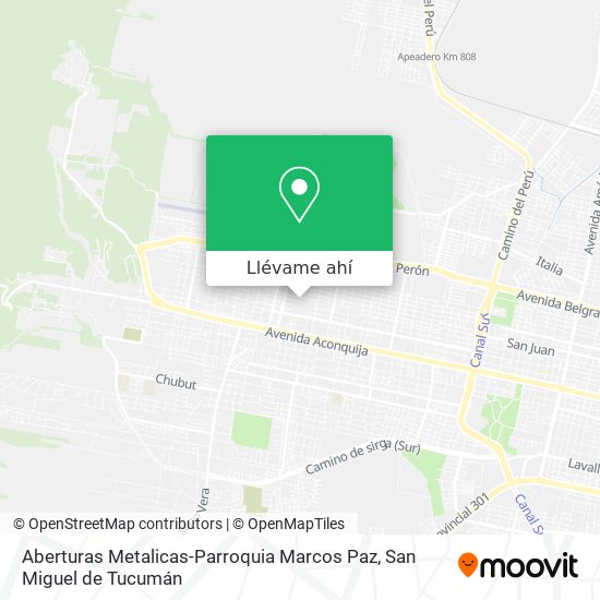 Mapa de Aberturas Metalicas-Parroquia Marcos Paz