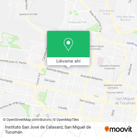 Mapa de Instituto San José de Calasanz