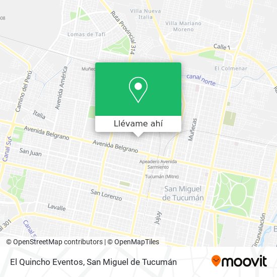 Mapa de El Quincho Eventos